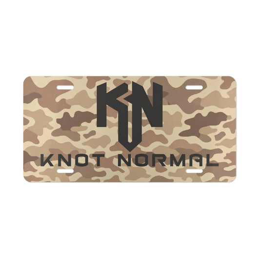 Camo "Knot Normal" Vanity Plate - Decorative License Tag