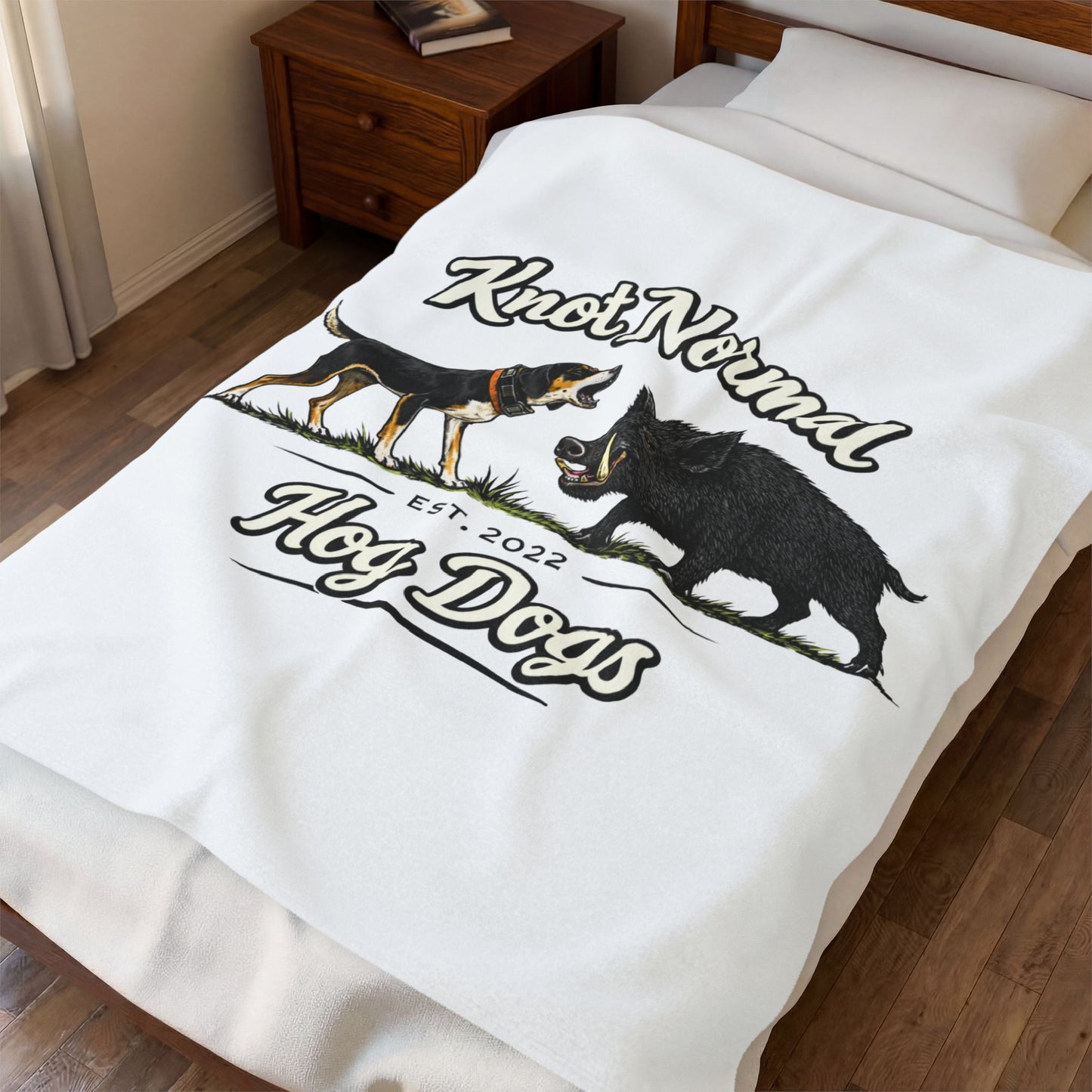 Blanket — "Knot Normal Hog Dogs"
