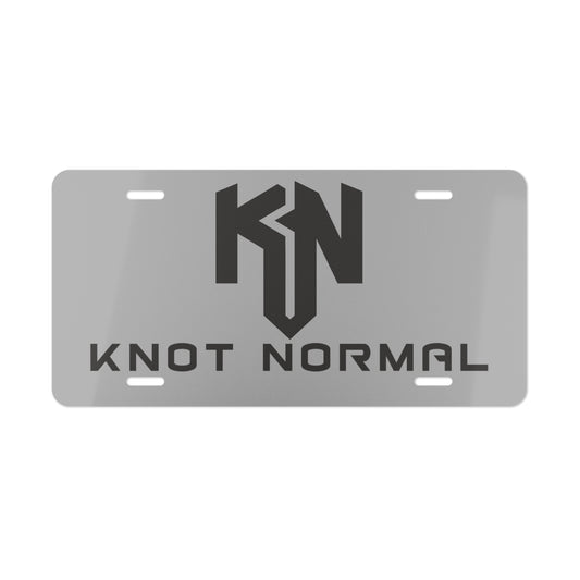 Grey "Knot Normal" Vanity Plate - Decorative License Tag