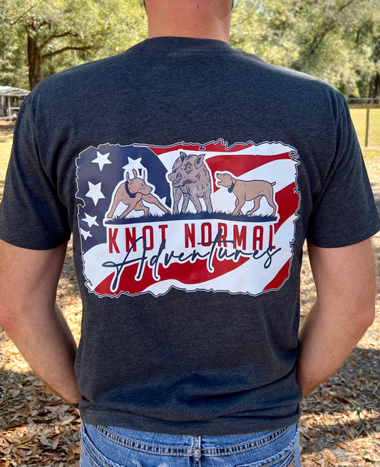 Flag Hog Bay-Charcoal