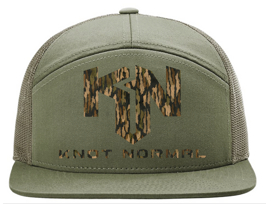 Camo KN 7-panel Hat - Green